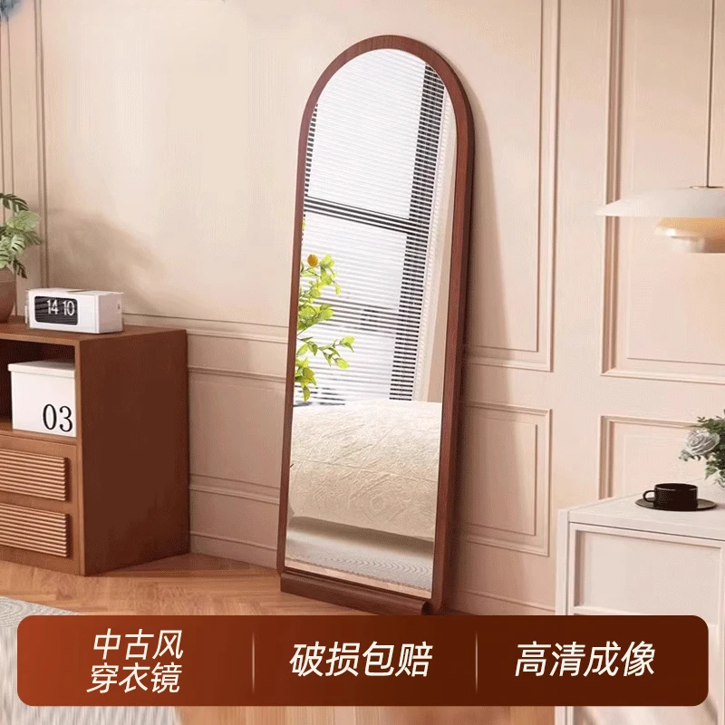 网红全身镜家用落地镜简约高清穿衣镜挂墙壁挂女生卧室大试衣镜子