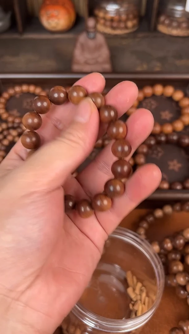 檀香木木头款予*迈索尔正区老山檀横纹黑肉1.2沉水