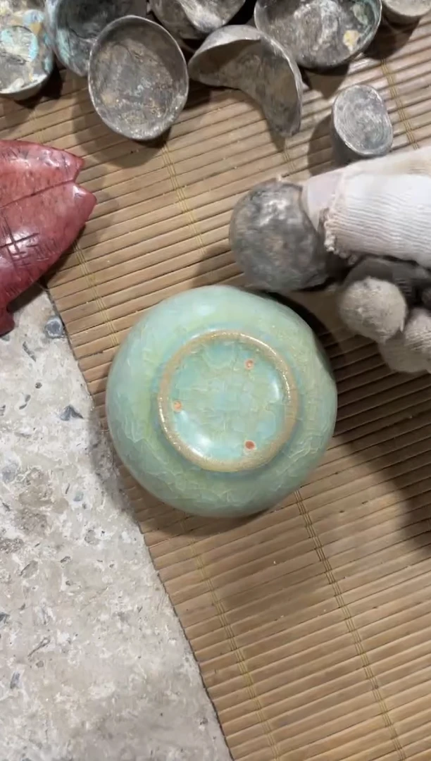 瓷片手工，手绘，陶瓷