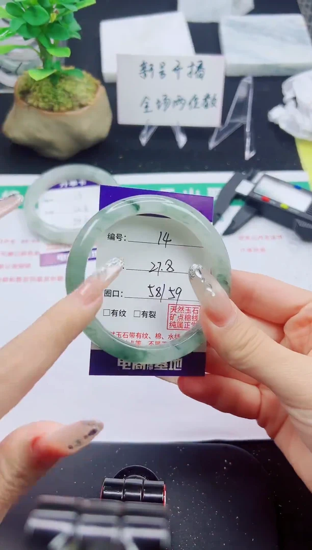 未镶嵌手镯石英质玉14-58/59
