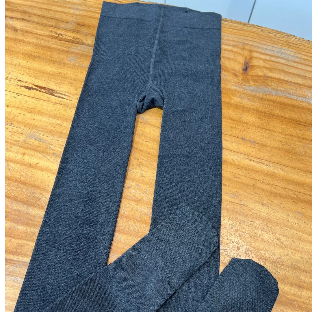 CHALAN时尚百搭舒适 高腰无痕厚长袜裤 C24F0079