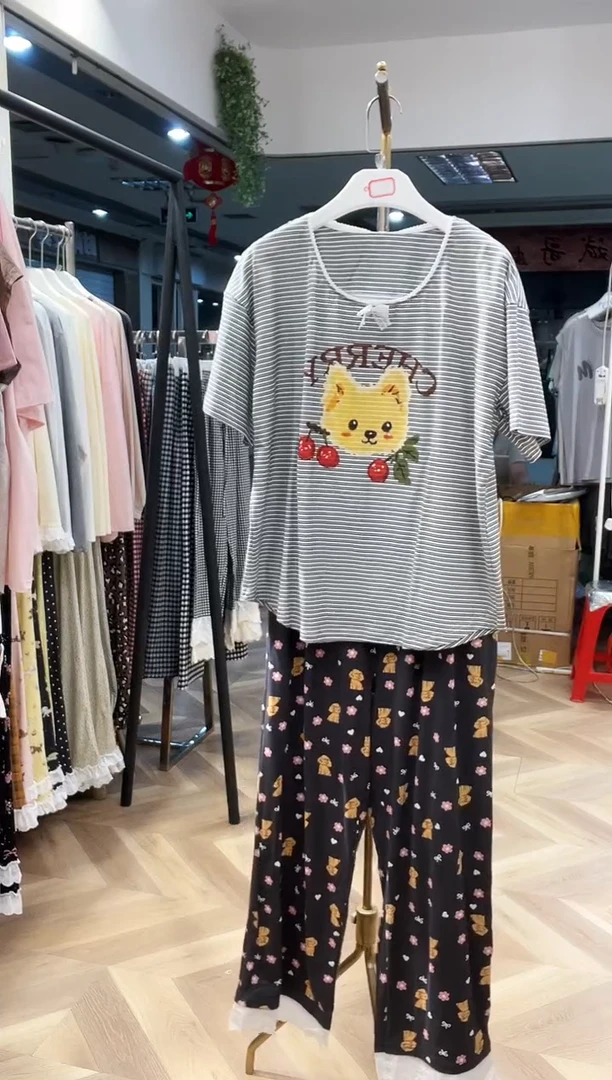 棉半袖八分裤XL号120-150斤