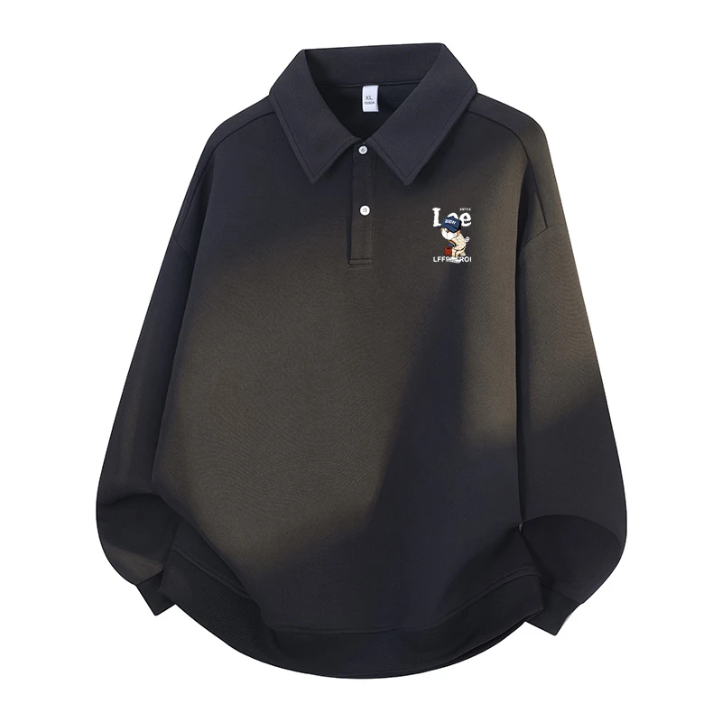 品质甄选 l 送运费险 l 春秋潮牌时尚长袖POLO领卫衣运动宽松上衣