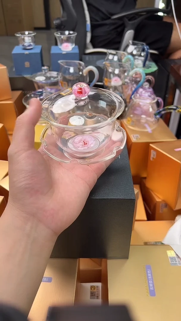 @@禾器花语棠韵咏莲盖碗