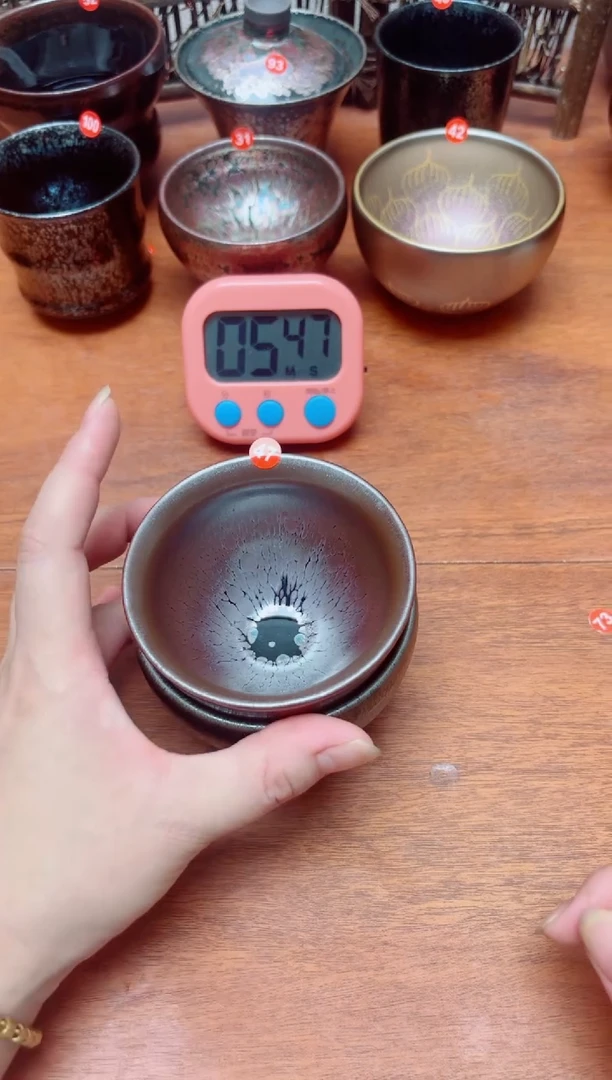 茶盏47号2个建盏工匠茶器