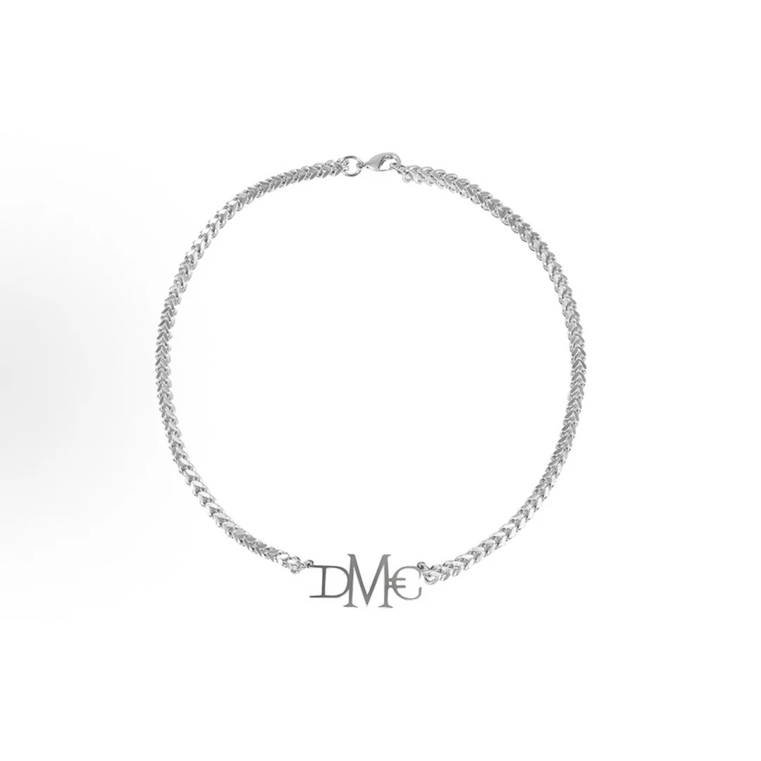 铜项链 新仓-N005-DMC（小款字母）基础LOGO麻花链情侣款项链