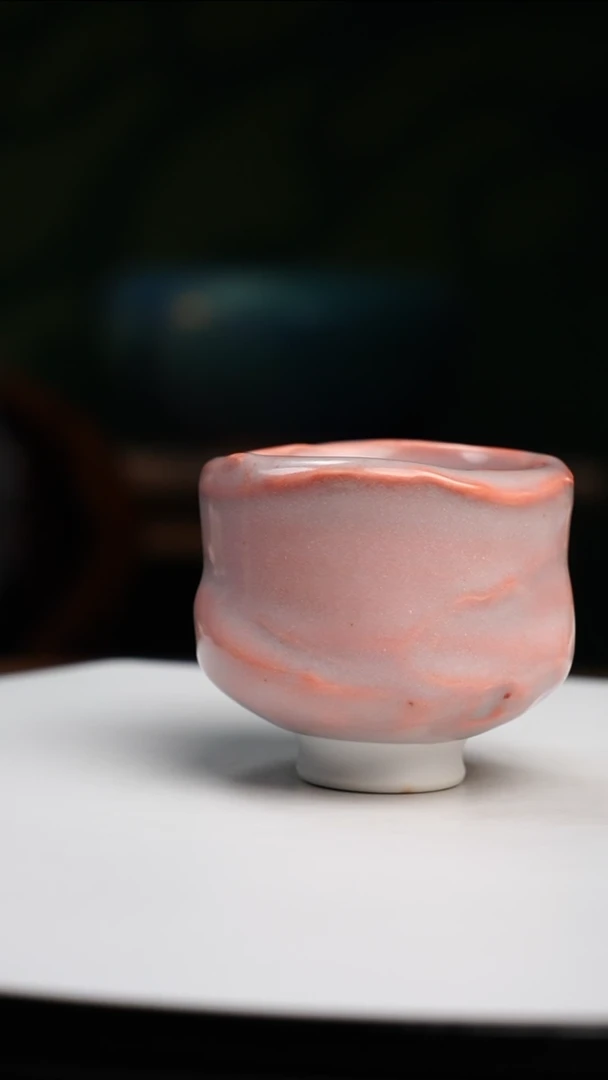 【闪购商品】吴远中未名窑蒙涛粉釉志野杯