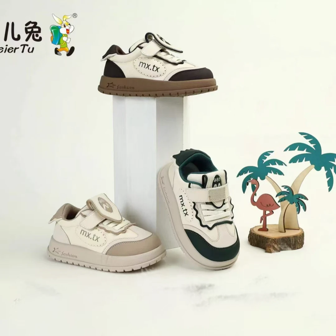 菲儿兔儿童2025春季新款男女童软底透气防滑机能宝宝学步鞋超轻