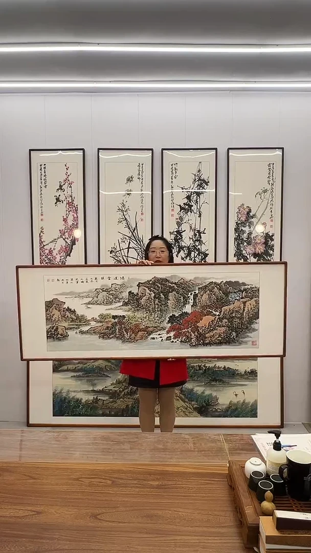 国画张现军  170*60 鸿运当头