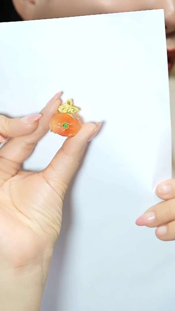 【闪购商品】玛瑙/玉髓胸针银S925镶嵌支持48小时鉴赏