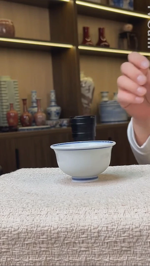 瓷片景德镇毛仔柴窑杯