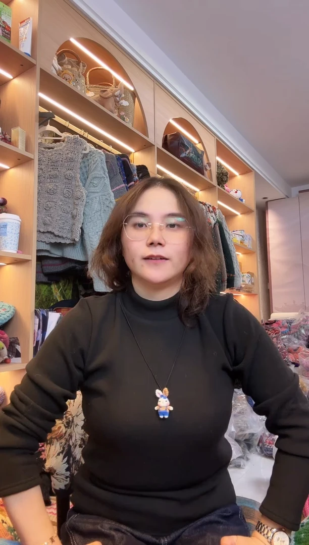 羊毛小*鱼小兔子挂件845蓝色