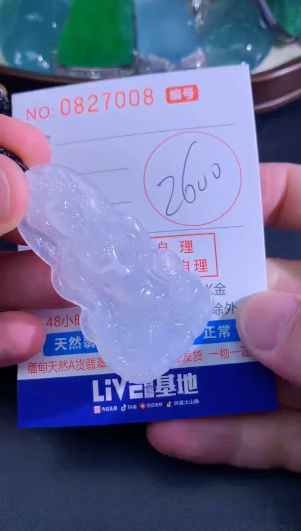 颈饰未镶嵌翡翠天然A货翡翠