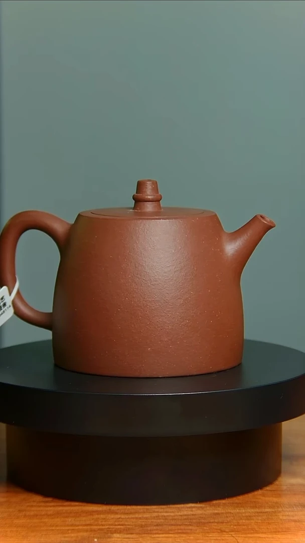 茶壶紫砂助工李彩霞半手工原矿紫红泥150cc汉铎壶