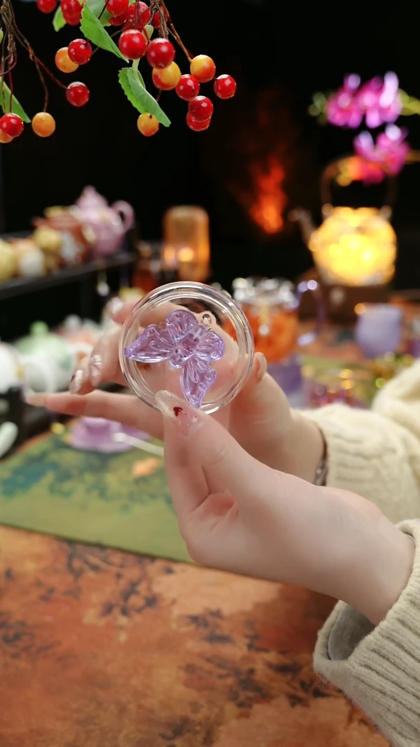 【闪购商品】紫色蝴蝶盖子1个@@@@@@@