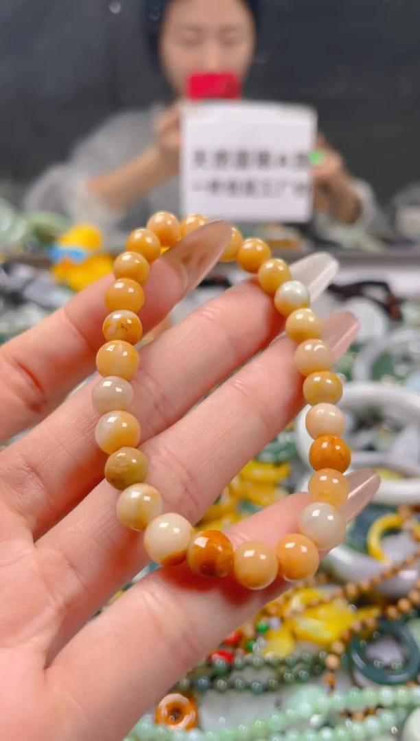 【闪购商品】翡翠颈饰未镶嵌6-7MM/U/翡翠A货一图一物