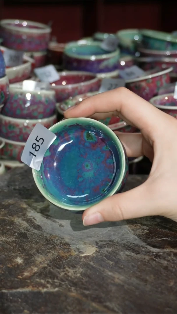摆件精品窑变钧瓷茶器
