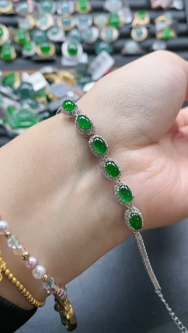 【闪购商品】翡翠戒指银S925镶嵌51511