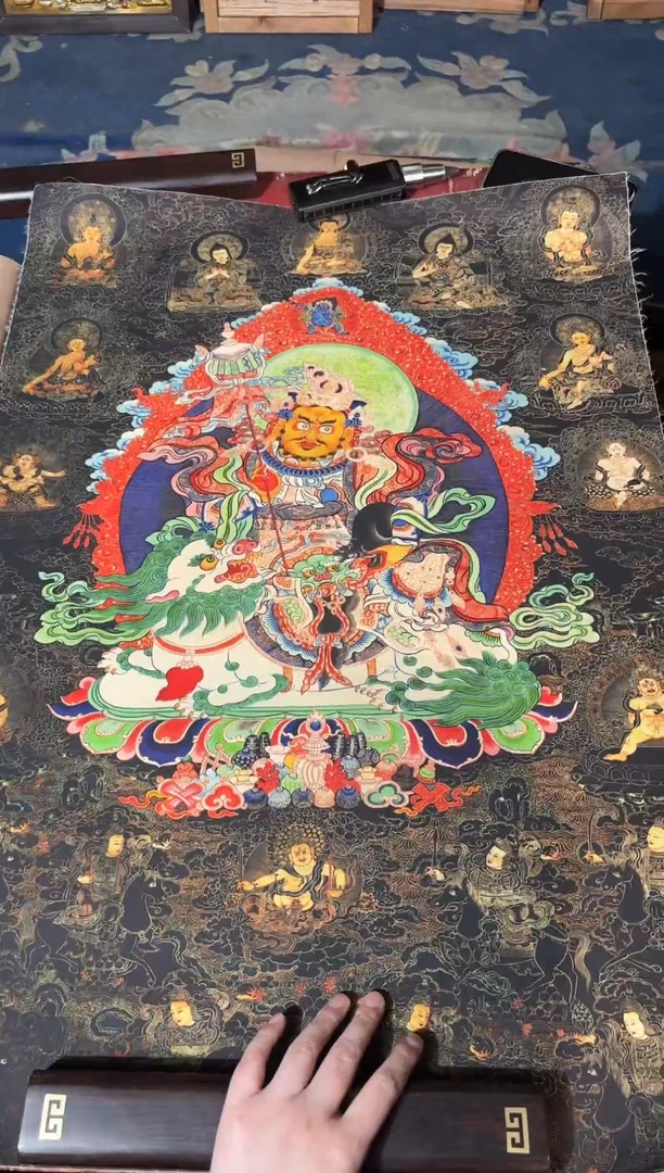 卷轴画龙妹唐卡直播tk16