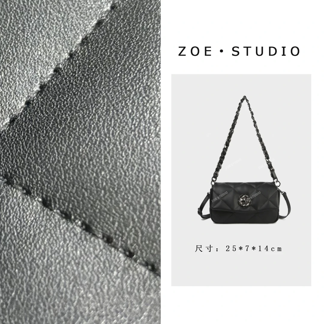 【佐伊甄选】（预）SKL-7630-黑色轻奢女士时尚百搭单肩腋下斜挎包