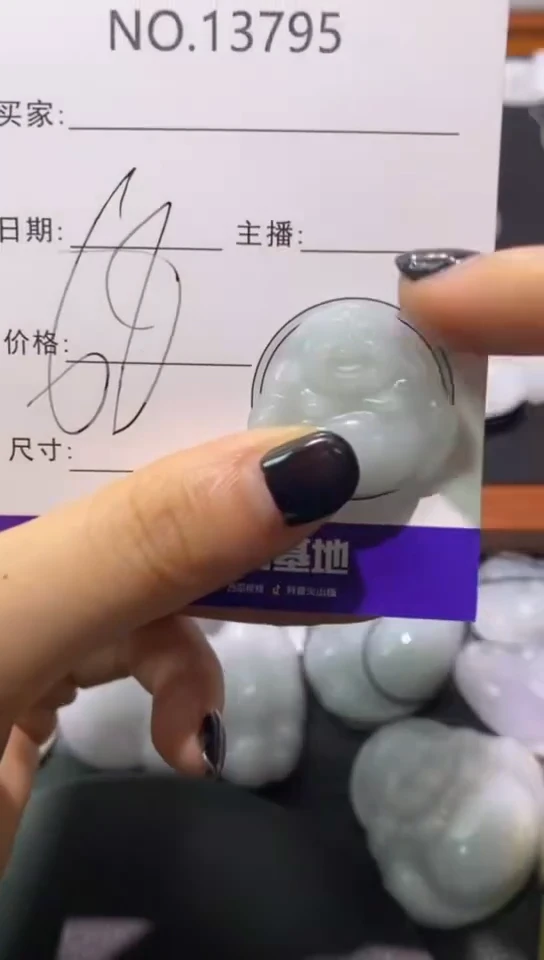 翡翠未镶嵌吊坠(赠链)795