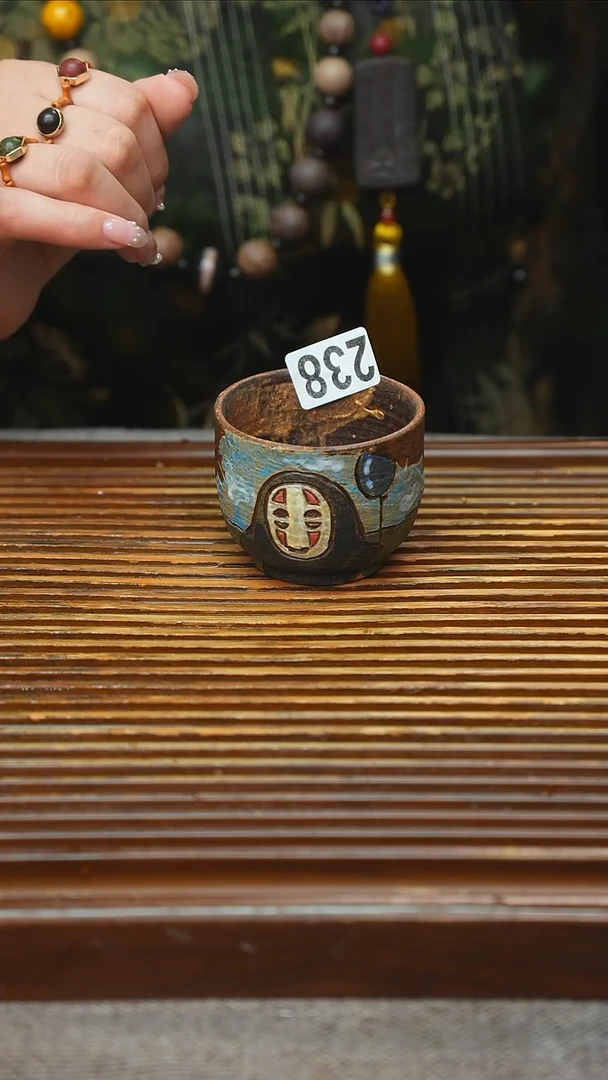 万古烧粗陶手工茶具