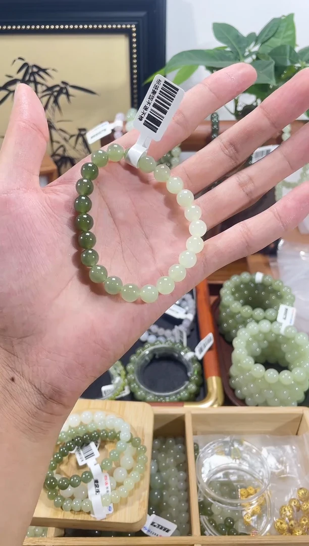 手串未镶嵌和田玉8mm天然和田玉