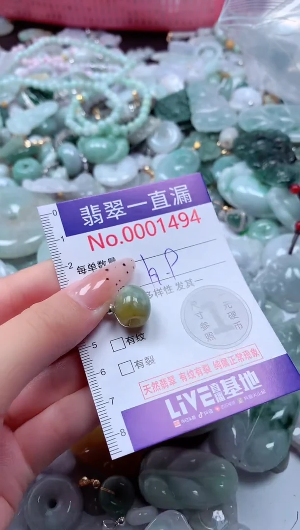 翡翠未镶嵌吊坠(不含链)1494