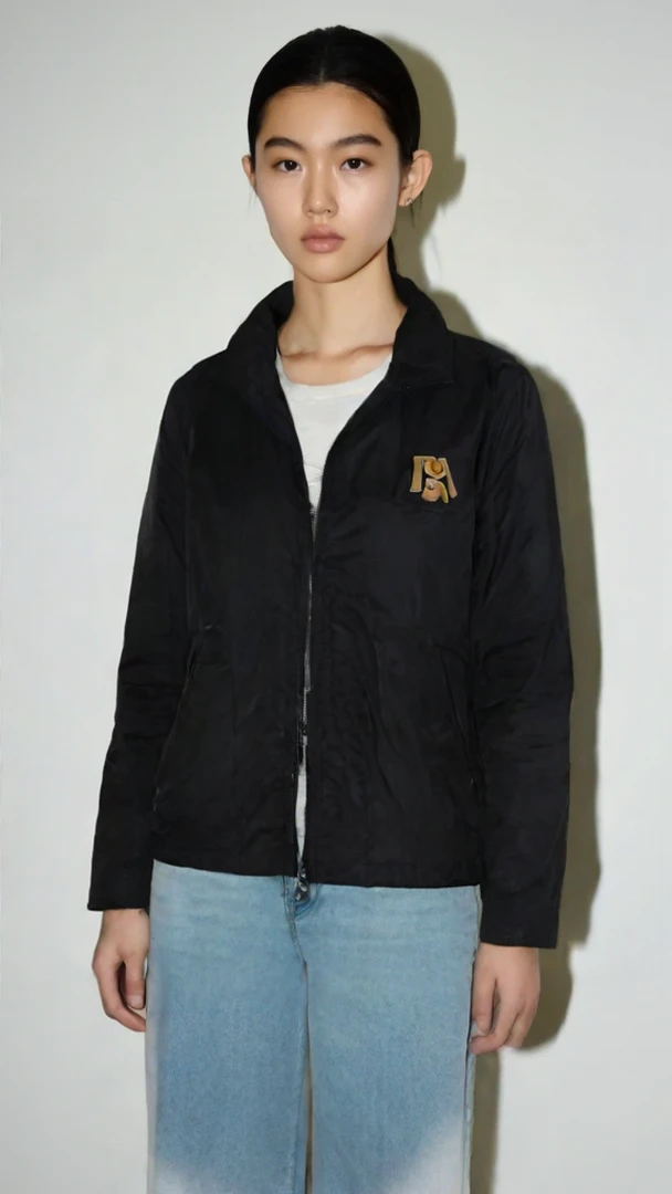 95新 Prada/普拉达 黑色印花外套/wh25