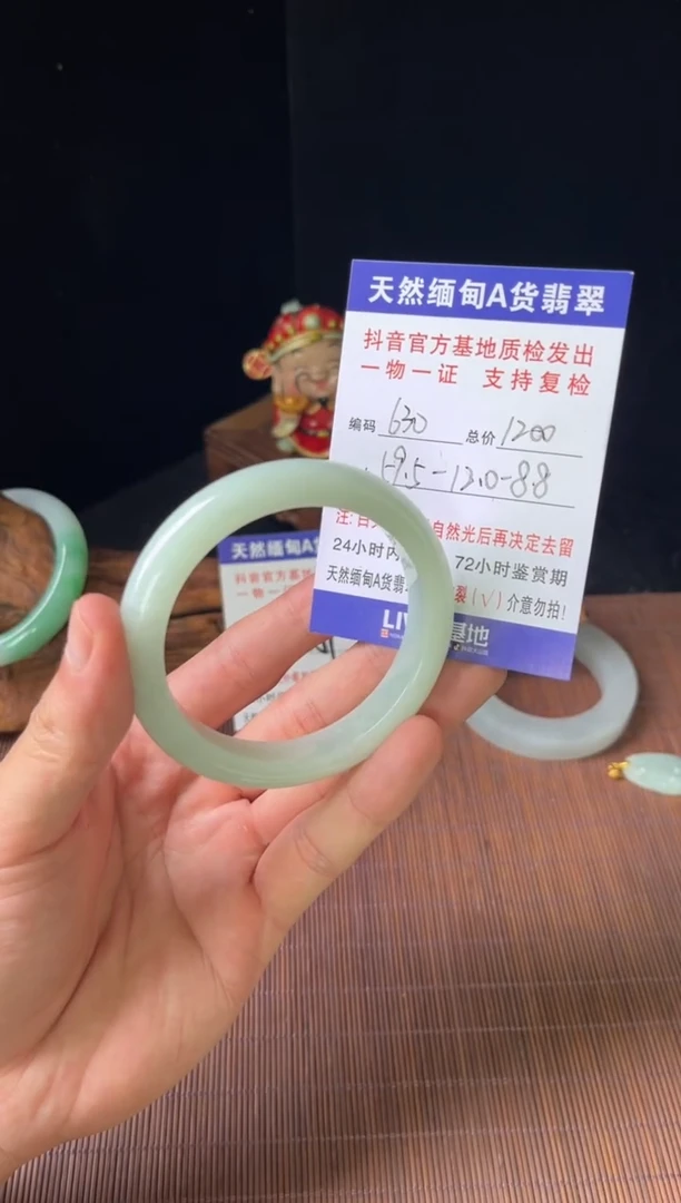 未镶嵌手镯翡翠圈口59.5编号630