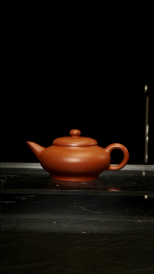 茶壶紫砂微瑕朱泥水平壶