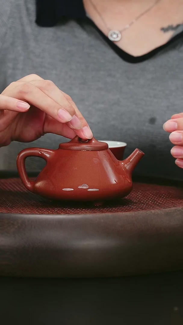 茶壶紫砂子冶石瓢 清水泥