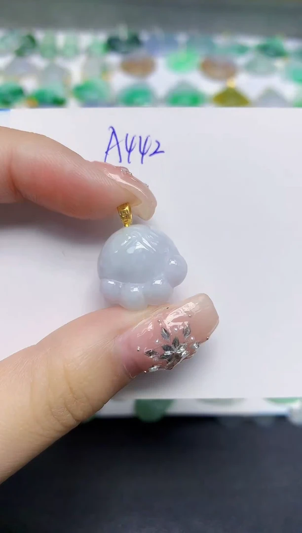 颈饰未镶嵌翡翠天然缅甸翡翠A货翡翠百元以上9元证书费自理