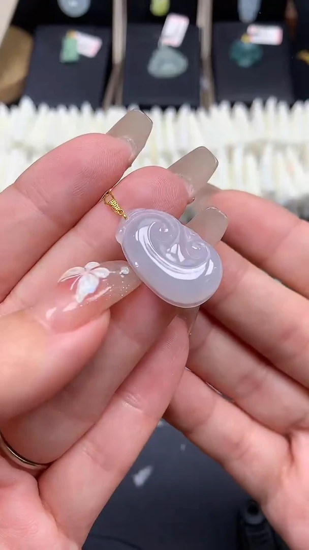 【闪购商品】翡翠吊坠(不含链)18K金镶嵌MS114167