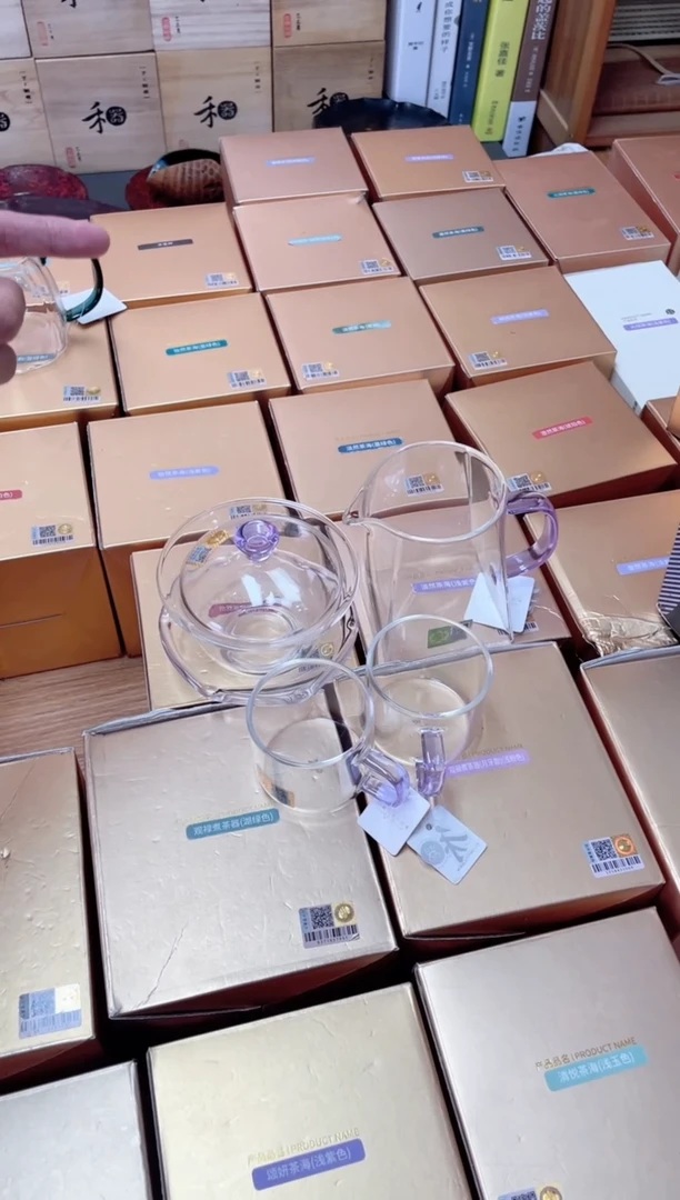 禅语盖碗浅紫+瀚然浅紫+清禾杯浅紫