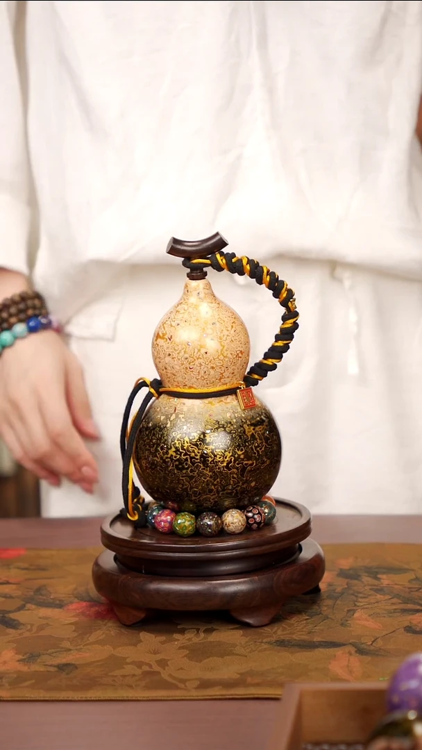 49易林高端工艺大漆酒葫芦--258