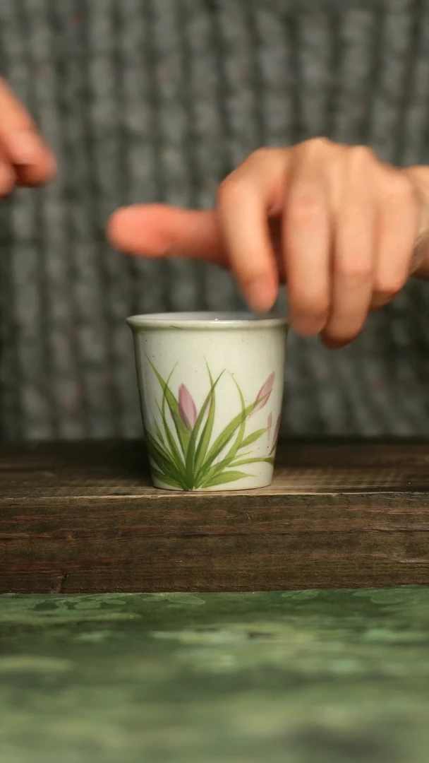 陶瓷青诗集手工手绘瓷器