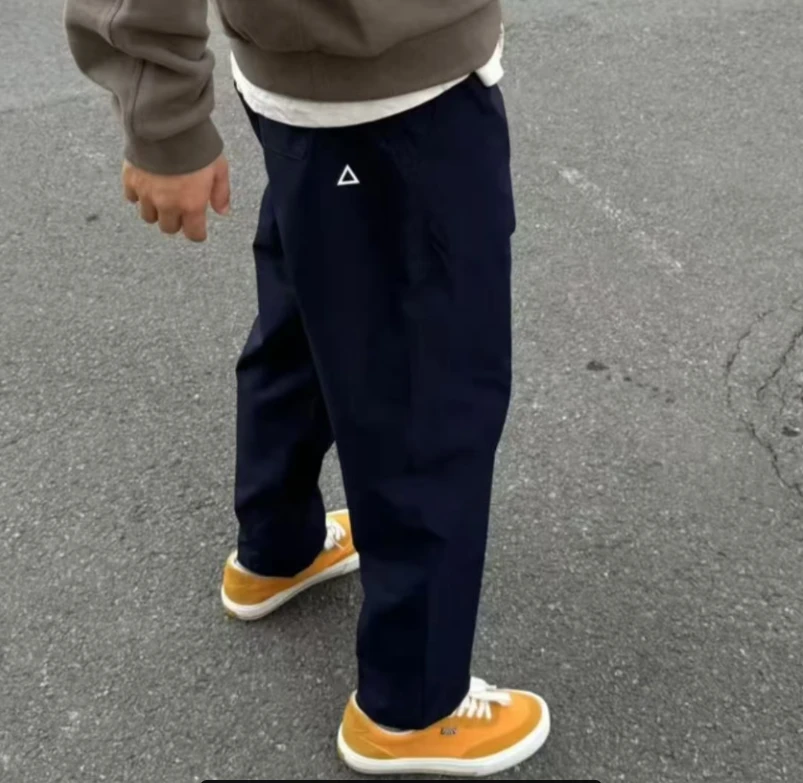 清货！超高性价比！男女情侣美式户外机能三角标工装休闲长裤24908