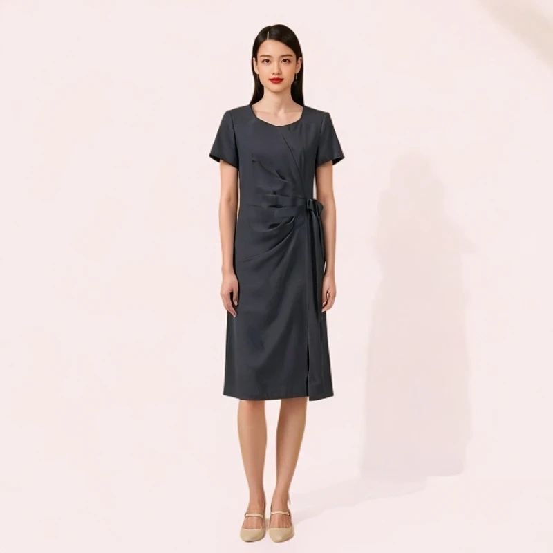 「孤品一件」连衣裙新款夏季长款女装老钱女装网红时尚炸街轻奢女装