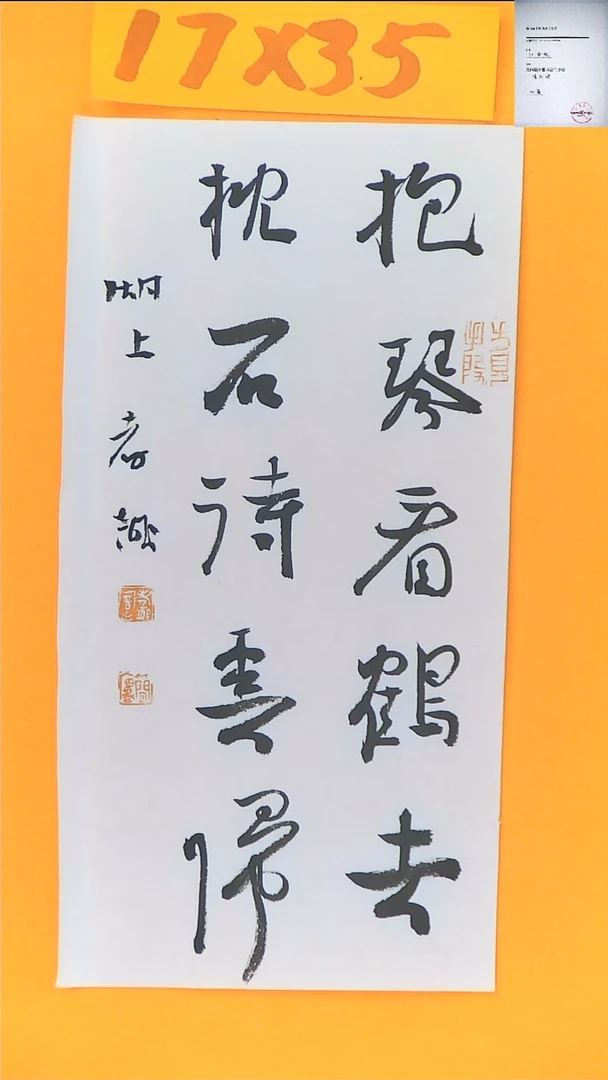 【闪购商品】书法江孝龙书法福利抱琴看17*35