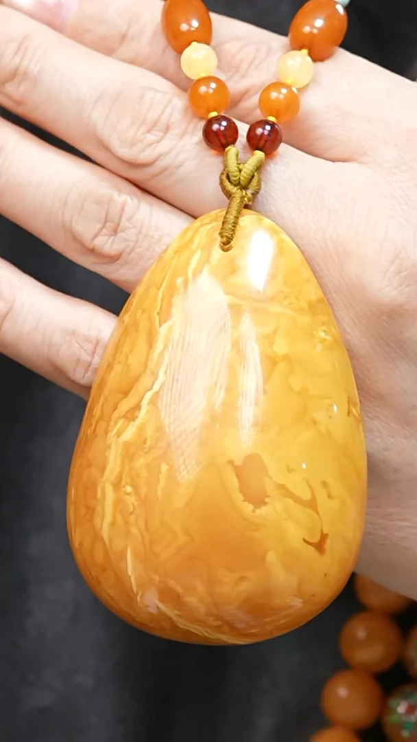 蜜蜡颈饰未镶嵌8816天然蜜蜡珠宝奇石全部保真