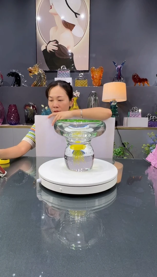 琉璃水晶琉璃摆件1个
