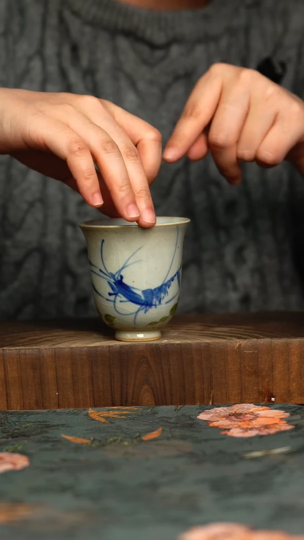 杯釉下彩手工手绘同款陶器