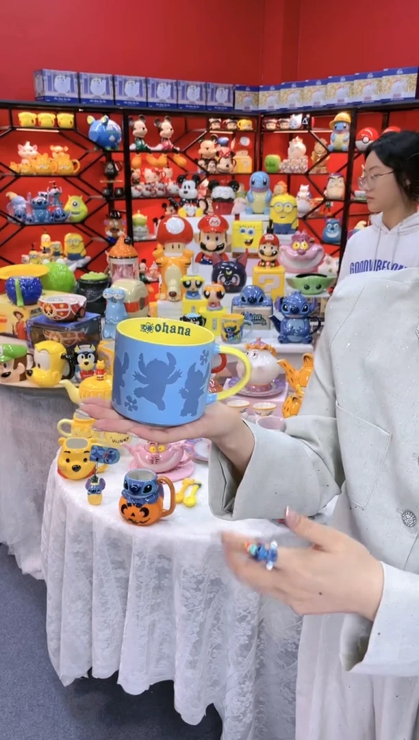 【闪购商品】1@@陶瓷杯史迪仔杯子