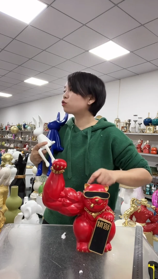 【闪购商品】悦美大力肌肉狗红色大号随机发