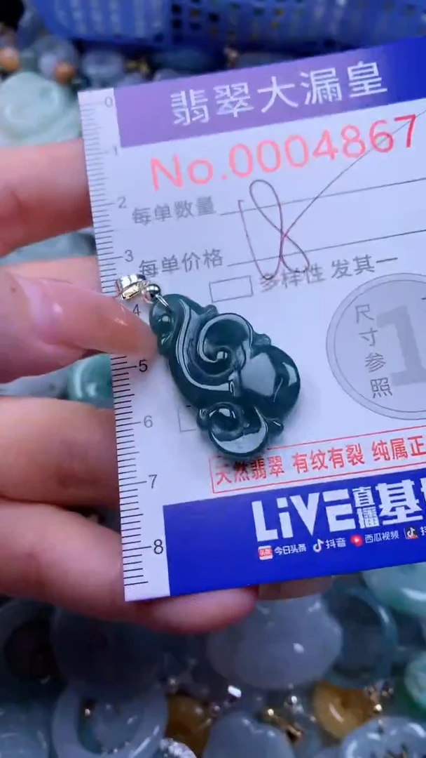 翡翠未镶嵌吊坠(不含链)4867