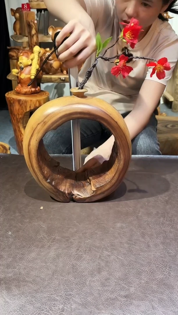 24*9*26香樟木风化花瓶