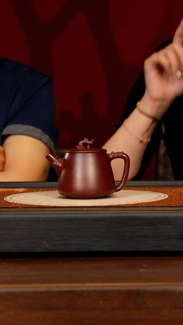 茶壶紫砂宜兴紫砂LHQ 紫朱泥 高瓢 240cc