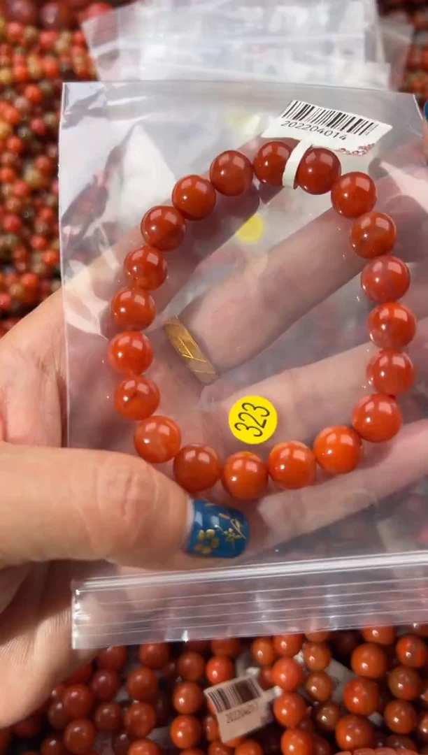 未镶嵌手串南红玛瑙9+