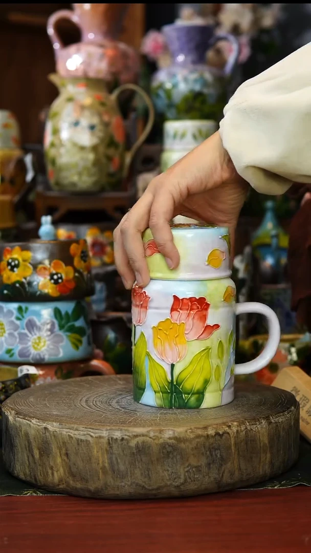 陶瓷113景德镇手工手绘釉下彩